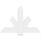 Ekena Millwork Redmond Architectural Grade PVC Gable Bracket, 48"W x 32"H x 2"D x 6"F, 16/12 Pitch GBP048X32X0206RED00 - alternate 2